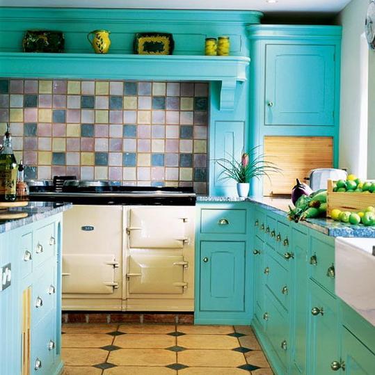 barevných kombinací v interiéru kuchyně