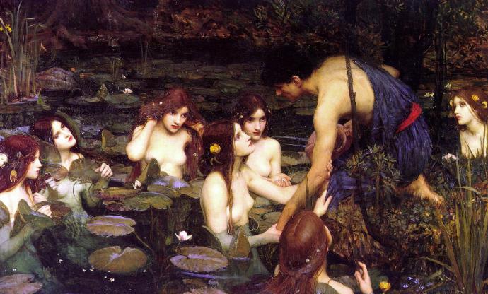 Krásné naiády jsou nedílnou součástí řecké mytologie