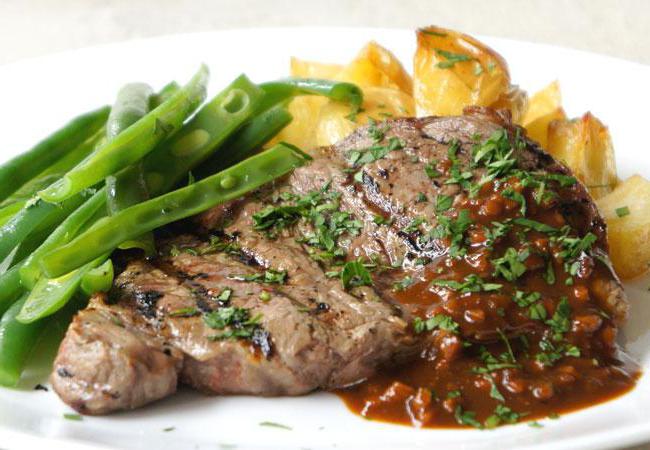 Jak vařit hovězí steak v pánvi: klasický recept