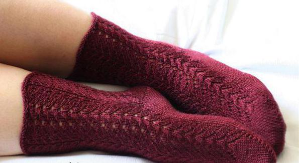 Otevřené ponožky s jehlicemi na pletení: schémata. Vzory pro ponožky