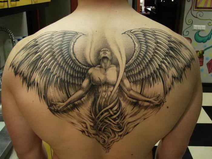 tetování anděl a démon