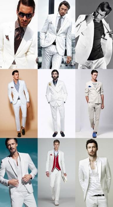 Muž bílý oblek: tajemství dokonalého šatníku