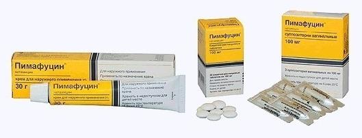 Lék "Pimafucin" (tablety). Pokyny